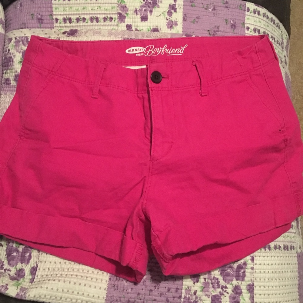 Old Navy Boyfriend Pink Shorts Women’s Size 4